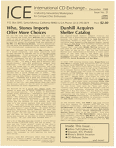 ICE  cd newsletter Santa Monica